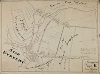 217083 Wijkhuisnummerplattegrond van Wijk K of gemeente Tolsteeg te Utrecht, grofweg omvattend het gebied tussen de ...